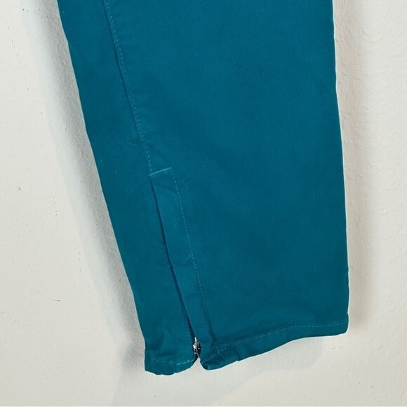 Elie Tahari Zipper Ankle Teal Skinny Jeans 8 - Picture 4 of 8
